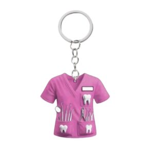 Doctor and Dentist Costume Keychains 2D Plane